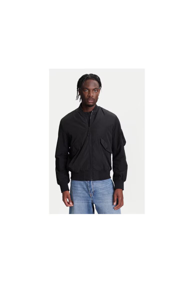 United Colors of Benetton Jacheta sport barbati - 2ZPSUN06G - poliester - negru