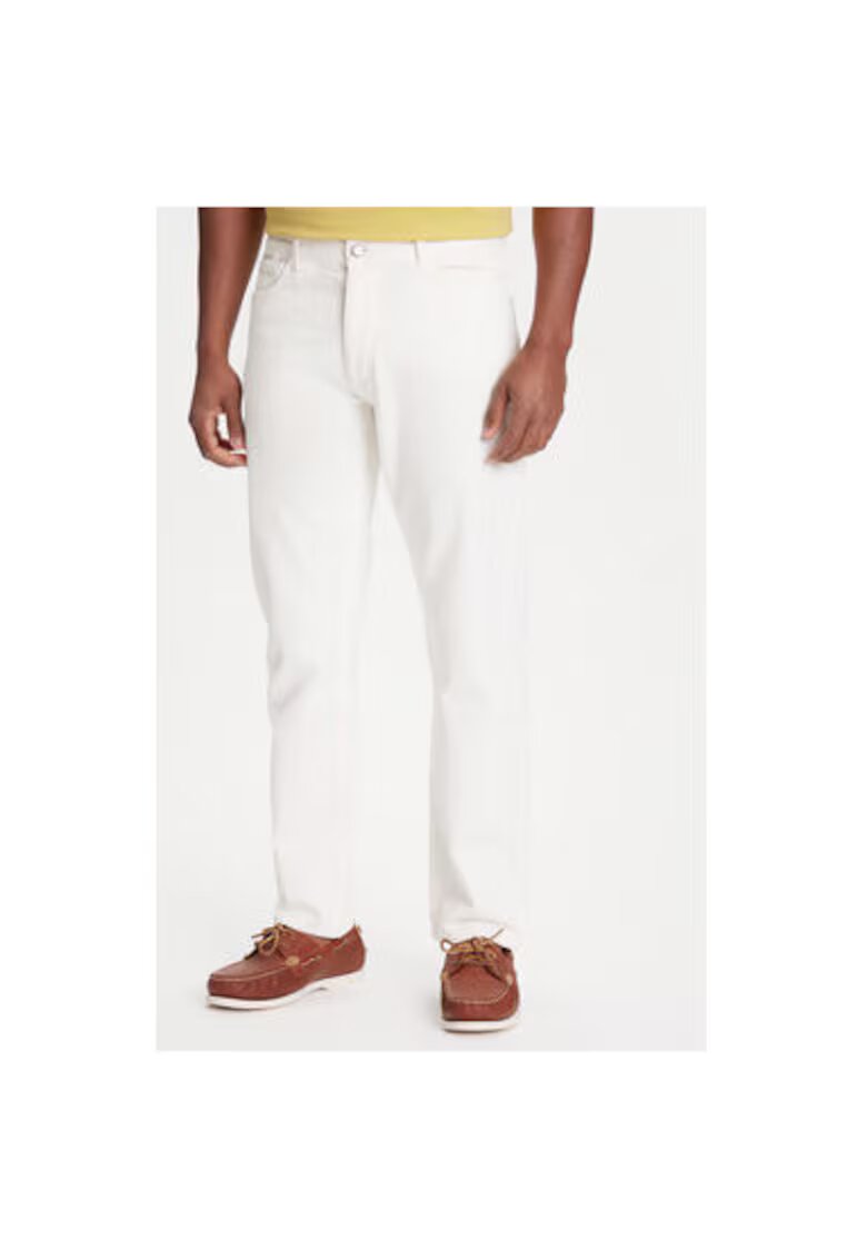 United Colors of Benetton Pantaloni barbati 4RZVUE01W - Bumbac - Ecru - Ecru