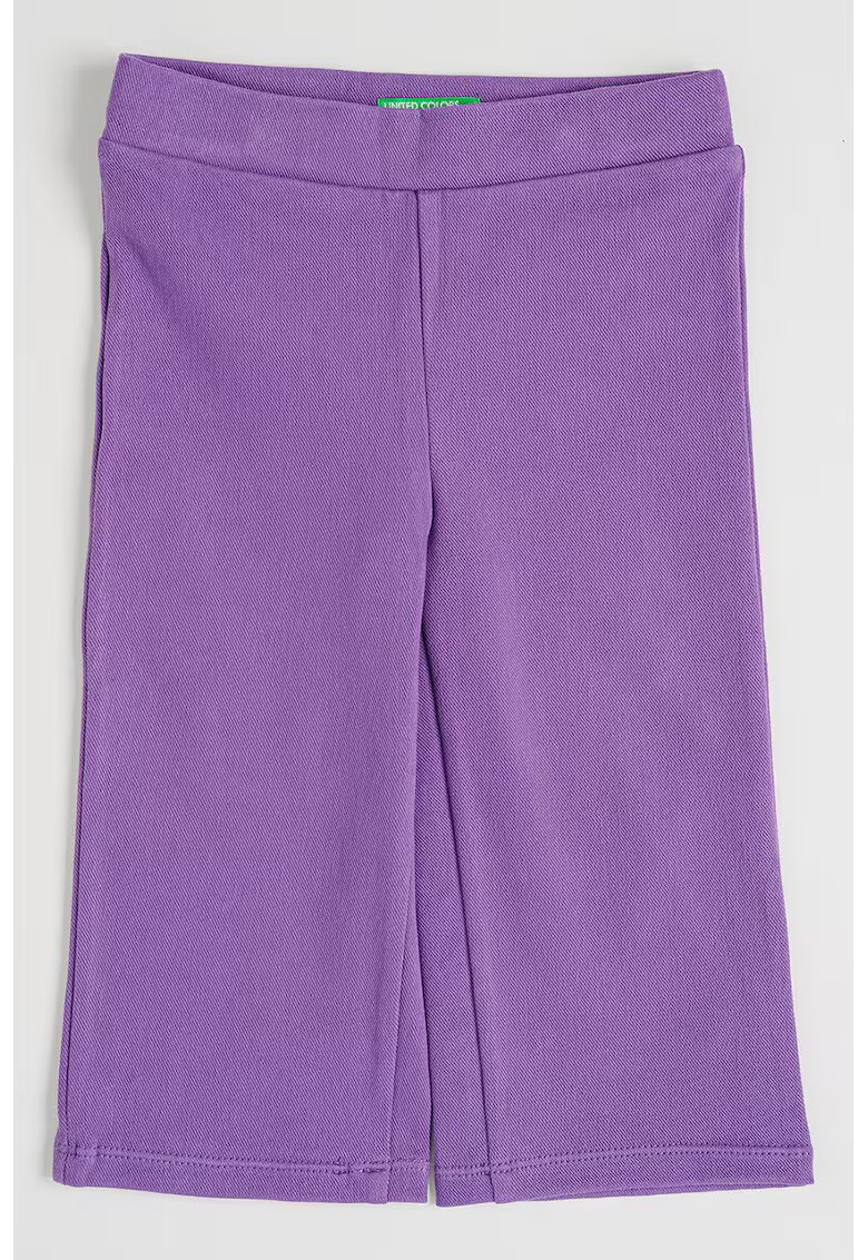 United Colors of Benetton Pantaloni din amestec de bumbac - Lila