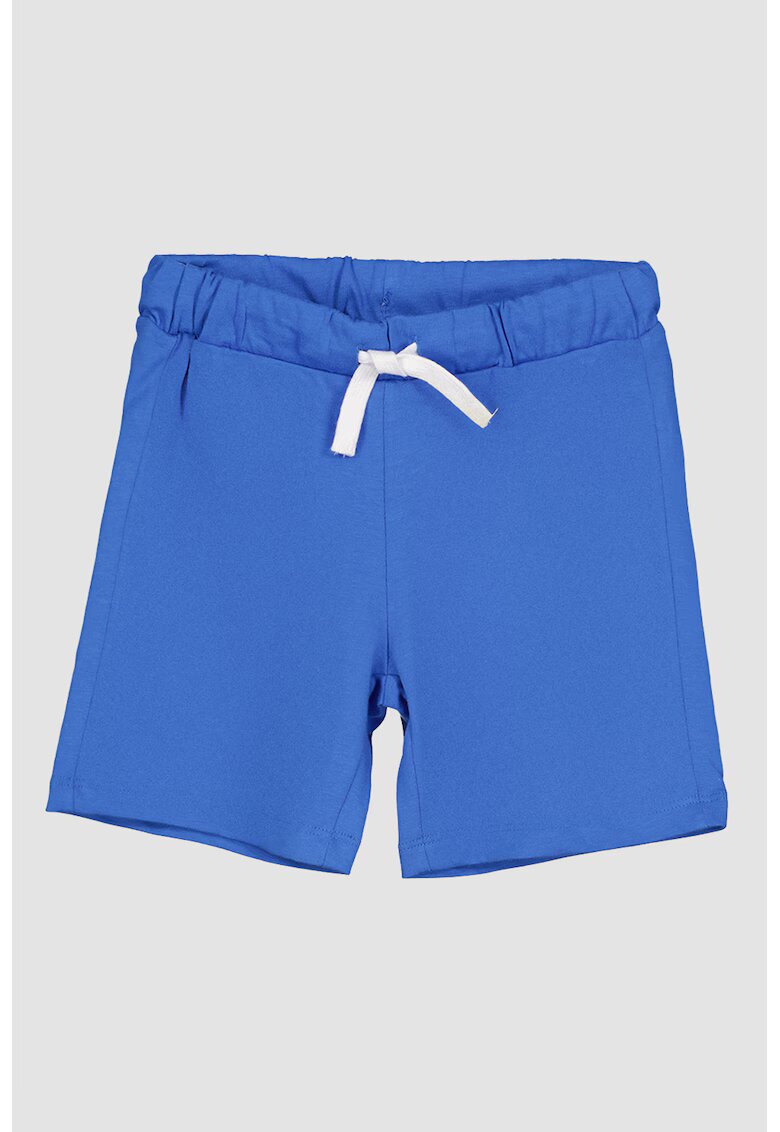 United Colors of Benetton Pantaloni scurti de bumbac cu snur in talie - Albastru