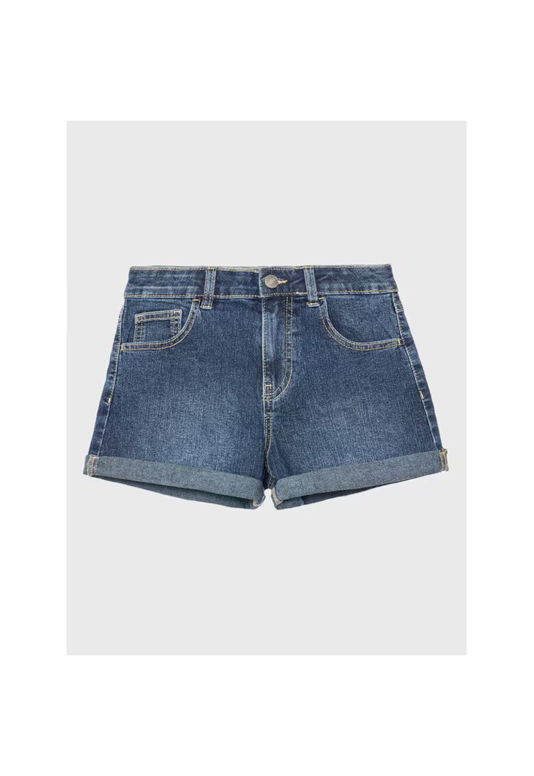 United Colors of Benetton Pantaloni scurti fete - 301772866 - Bumbac - Albastru - Albastru