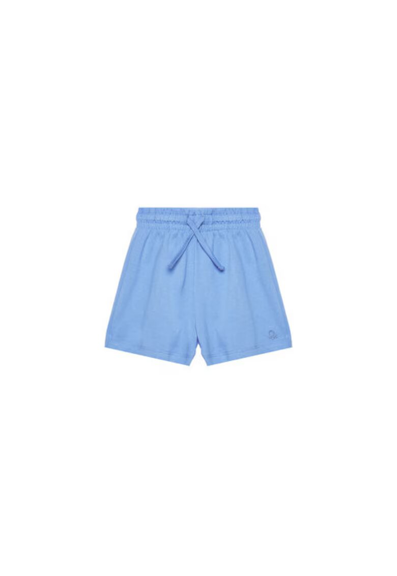 United Colors of Benetton Pantaloni scurti sport fete 3BL0G901T - Bumbac - 90 CM - Albastru