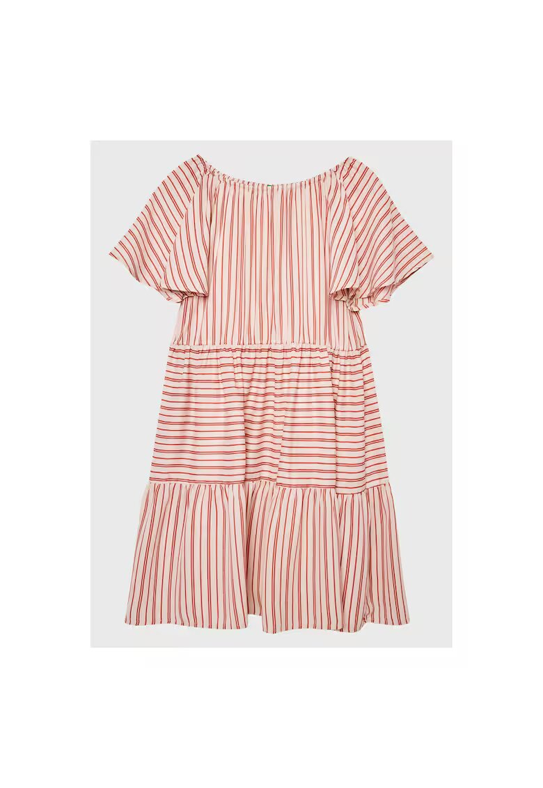 United Colors of Benetton Rochie fete - Poliester - Roz