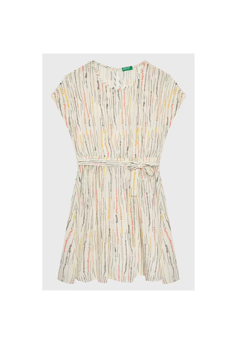 United Colors of Benetton Rochie fete - Viscoza - Bej