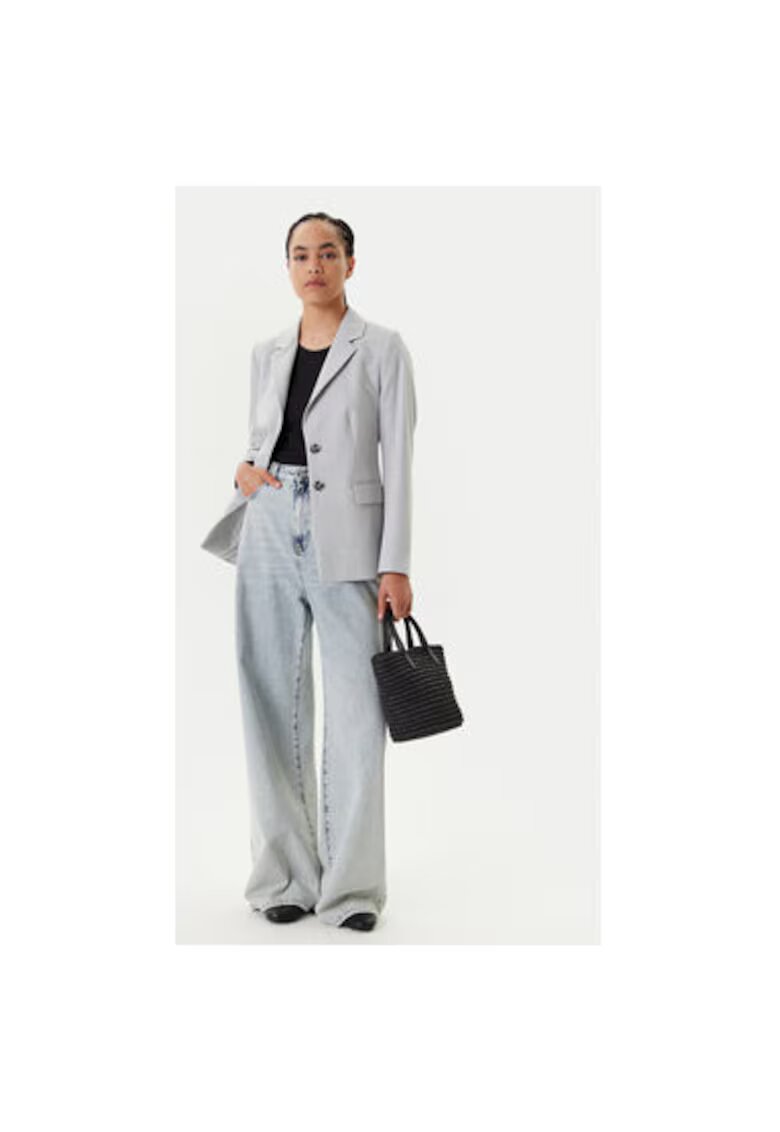 United Colors of Benetton Sacou dama 2R4CDW02W - Poliester/Viscoza - Gri - Gri