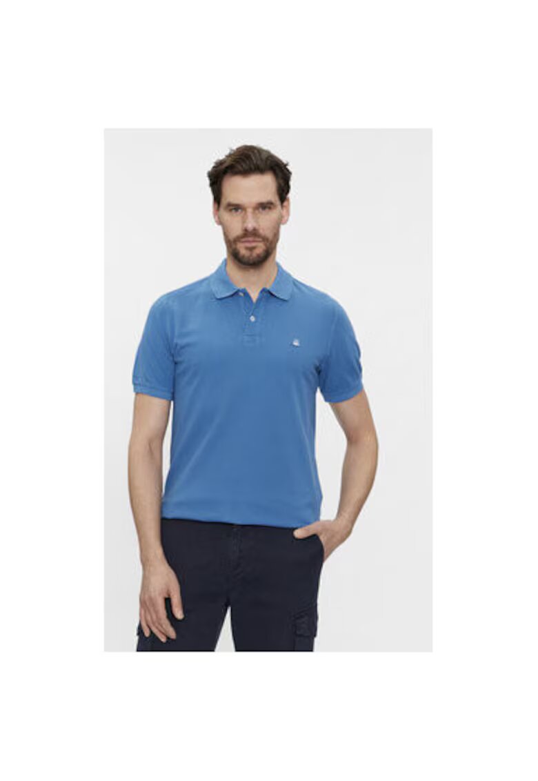 United Colors of Benetton Tricou barbati - 303814106 - Bumbac - Albastru - Albastru
