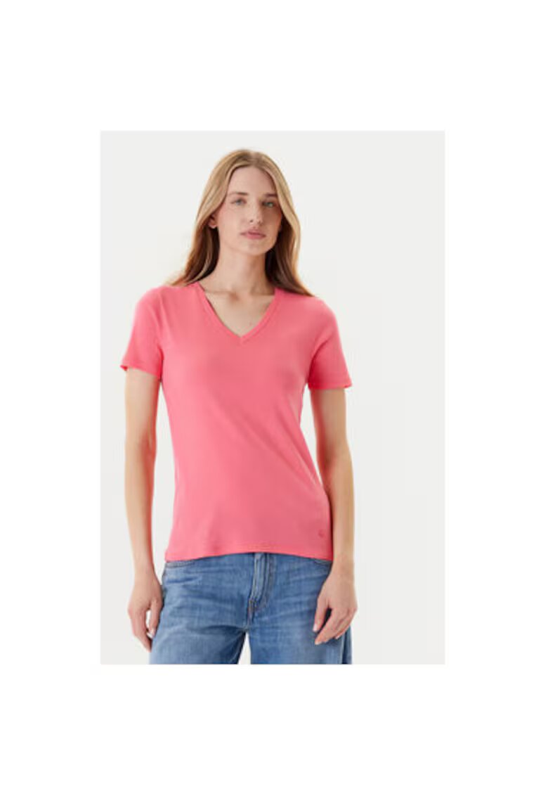 United Colors of Benetton Tricou dama 3GA2E4230 - Bumbac - Roz - Roz