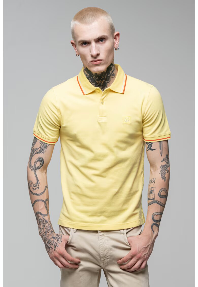 United Colors of Benetton Tricou polo cu logo brodat