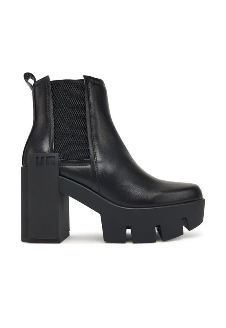 United Nude Botine dama - Chelsea Mid IV - piele naturala - negru - Negru