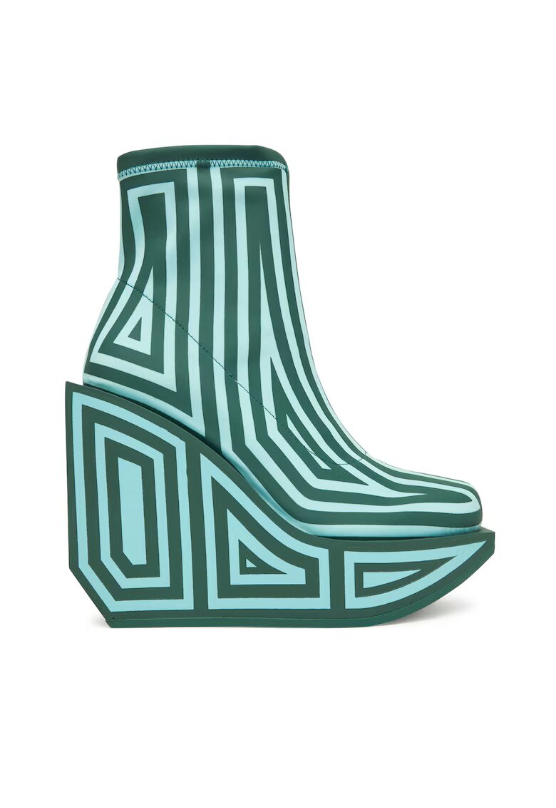 United Nude Botine dama Emerald Wa Bootie Hi - verde - textil