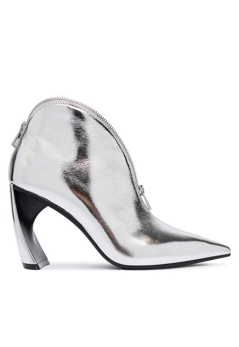 United Nude Botine dama Zuma Stacy Hi - piele naturala - argintiu