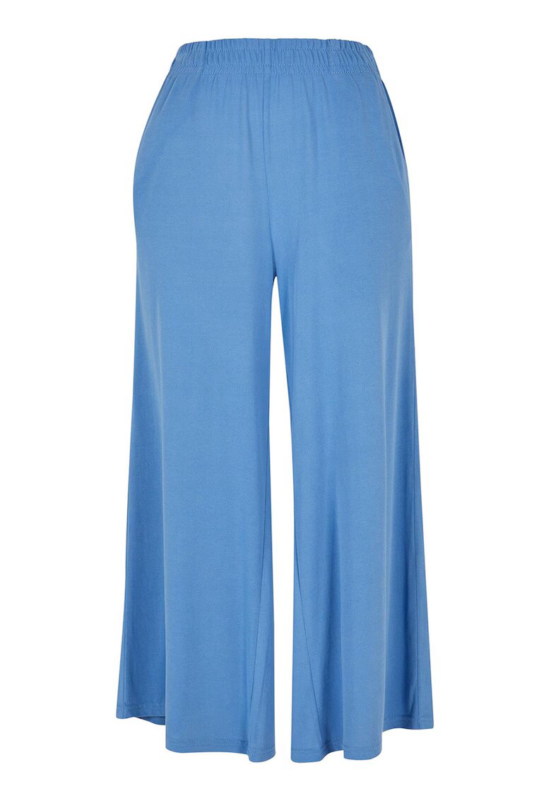Urban Classics Pantaloni din amestec de modal cu croiala ampla - Albastru azur