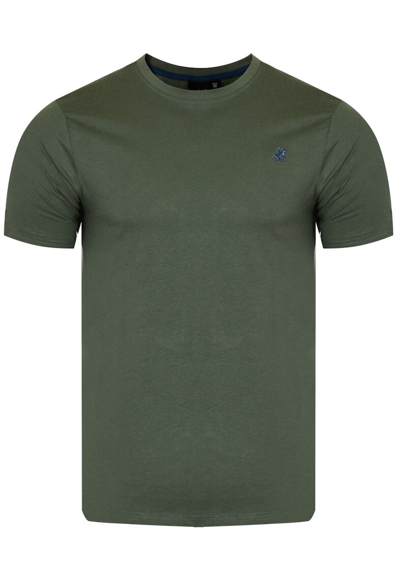 US GRAND POLO EQUIPMENT  APPAREL Tricou barbat - U.S. GRAND POLO - model US51601M/5611 - verde (salvie) - 100% bumbac