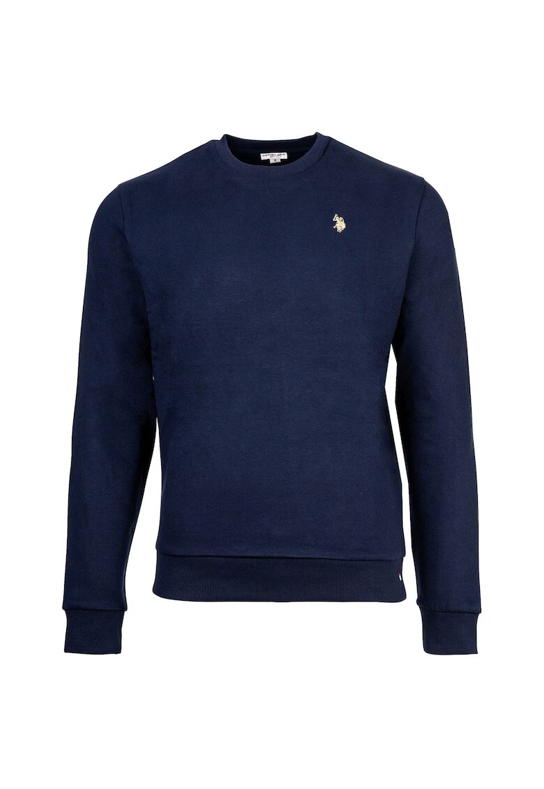 US Polo ASSN Bluza de trening cu broderie logo discreta - Bleumarin