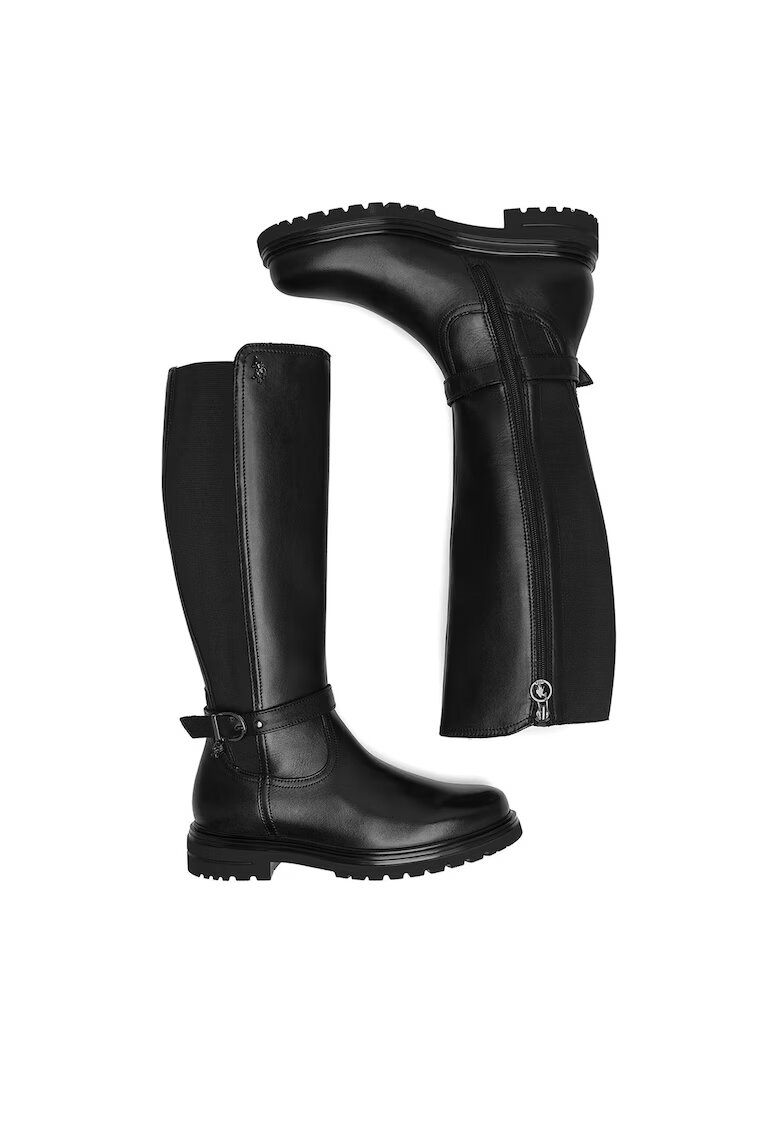 US Polo ASSN Cizme dama - negru - piele naturala