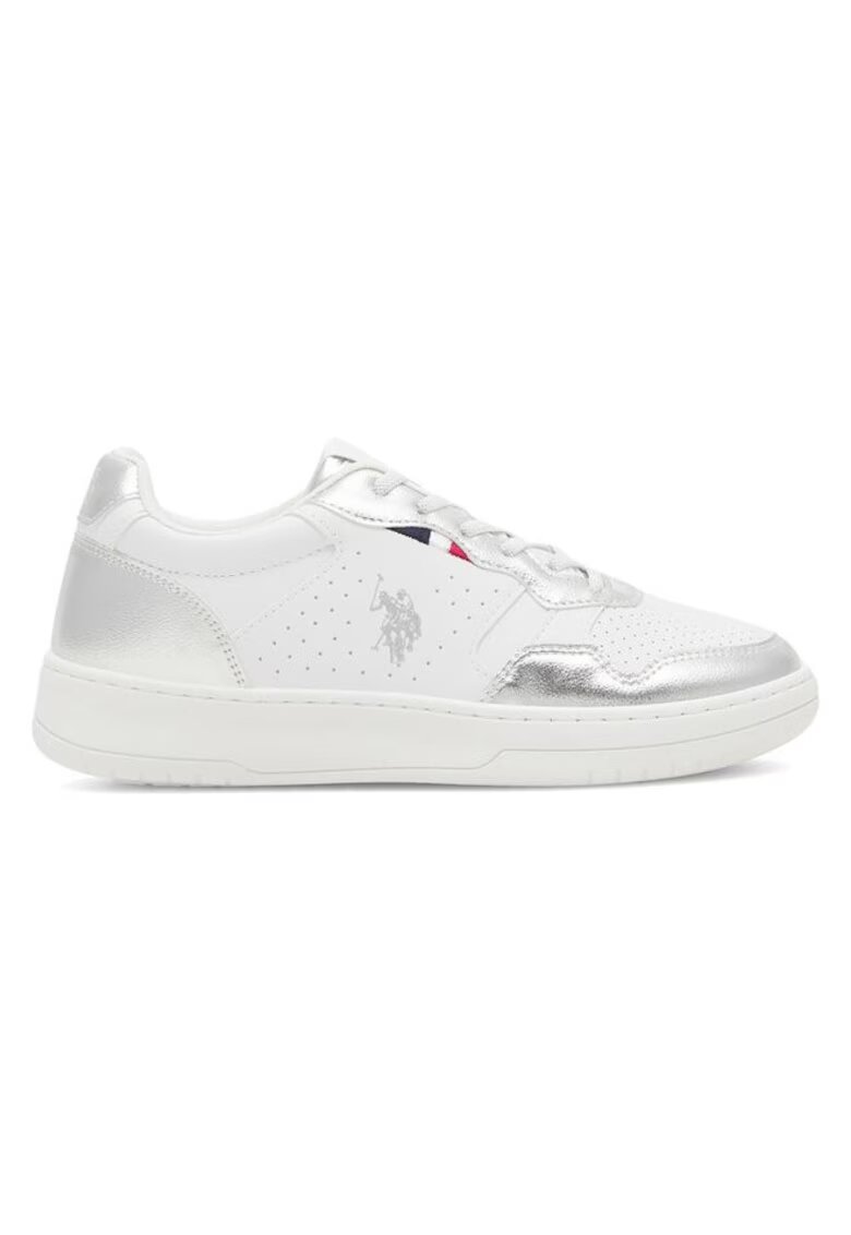 US Polo ASSN Pantofi sport copii - - 590559 - Sintetic - Argintiu / Alb -