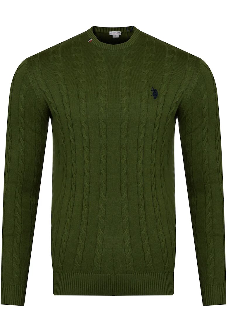 US Polo ASSN Pulover barbati Polo Bumbac - Verde - Verde
