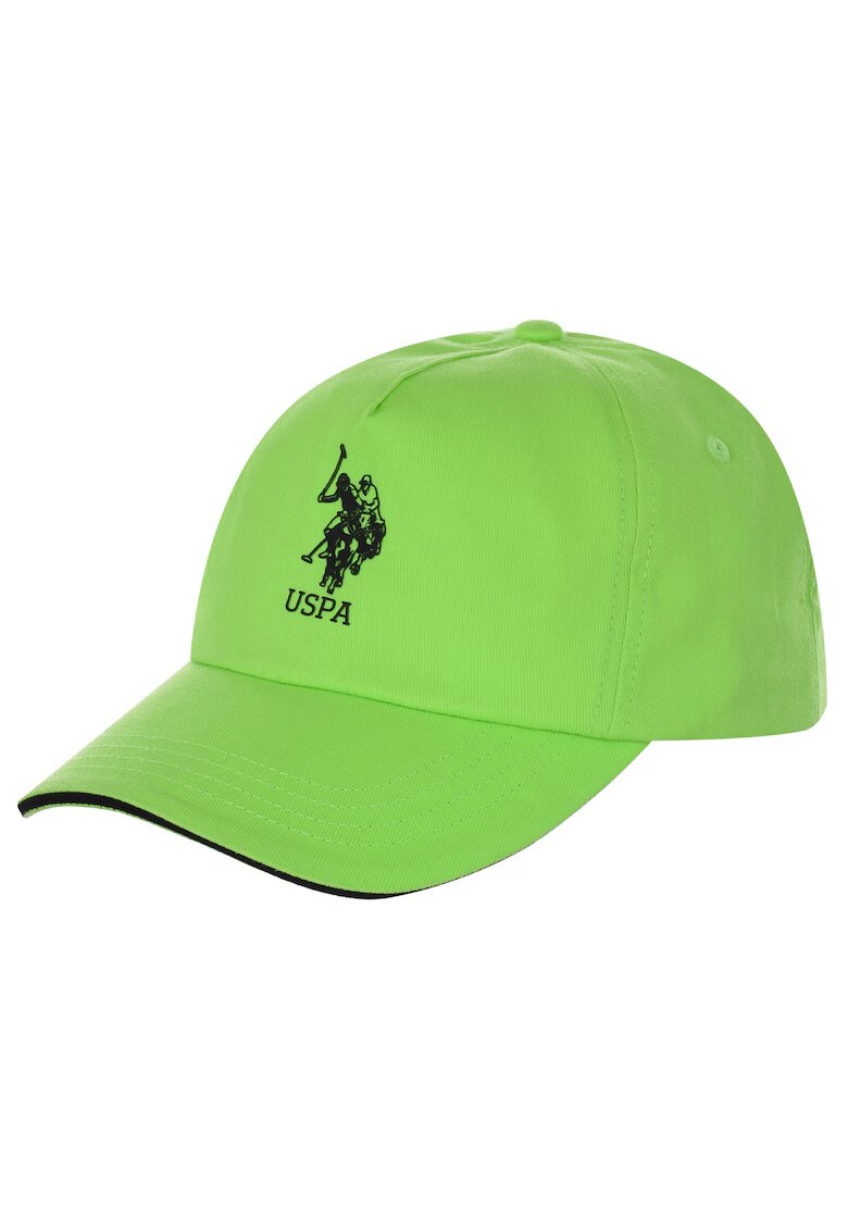 US Polo ASSN Sapca Baseball Barbati - Elio 180 65762 45280 344 - Confortabila - Curea Elastica Reglabila - Material Respirabil - Usor De Ajustat - Logo Elegant Pe Fata - Circumferinta 51-61 Cm - Ideala Pentru Utilizare Zilnica - Verde