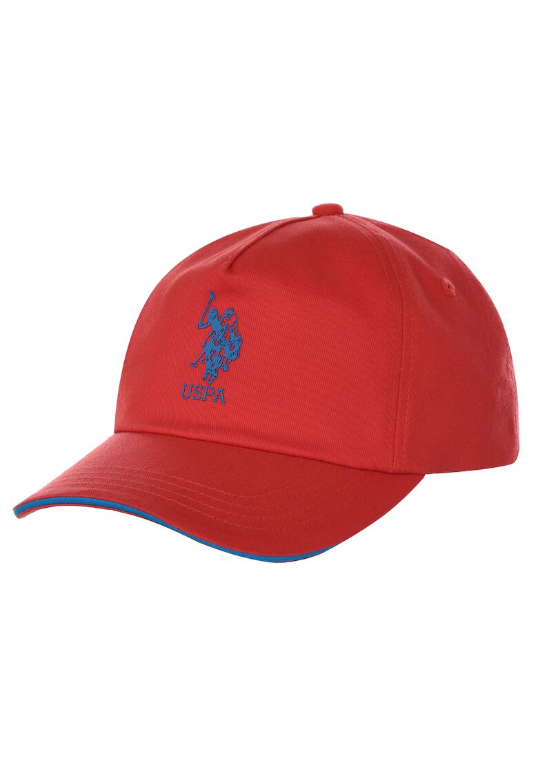 US Polo ASSN Sapca de baseball din Bumbac cu Logo Brodat si Curea Reglabila ELIO coral