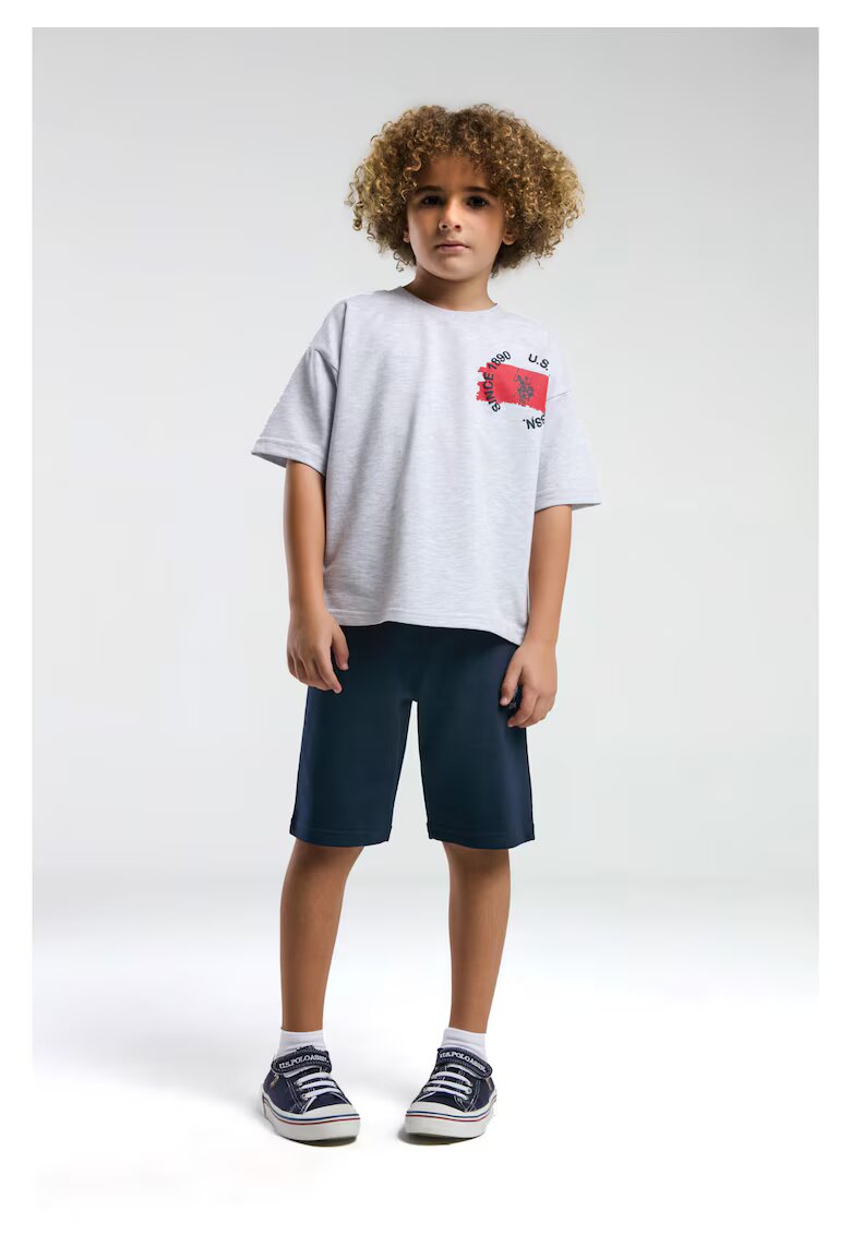 US Polo ASSN Set doua piese pentru copii - US2055 - Gri - Gri