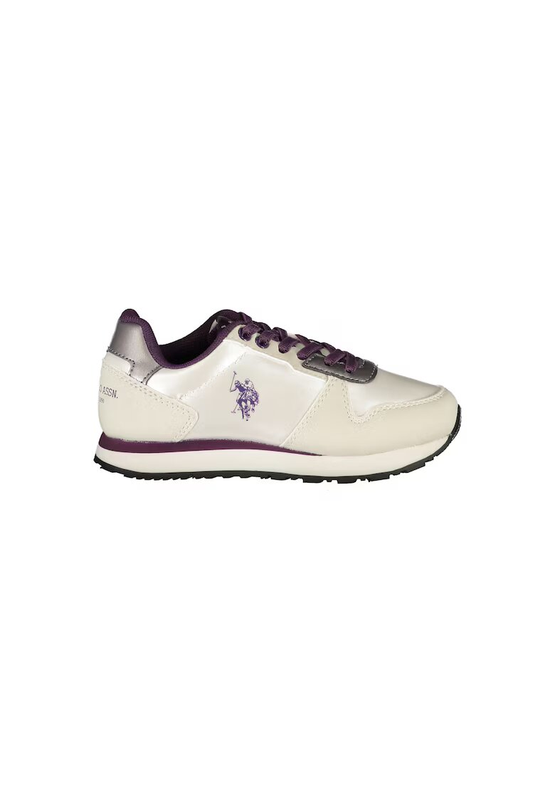 US Polo ASSN Sneakers baieti - 50% Poliester - 50% Poliuretan - Alb - 23517 - Alb