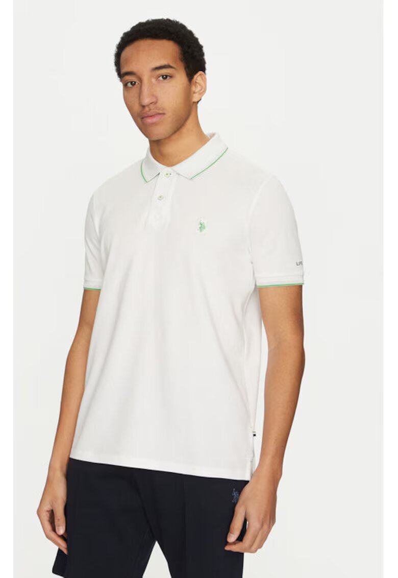 US Polo ASSN Tricou barbati - 305230331 - Bumbac organic - Alb - Alb