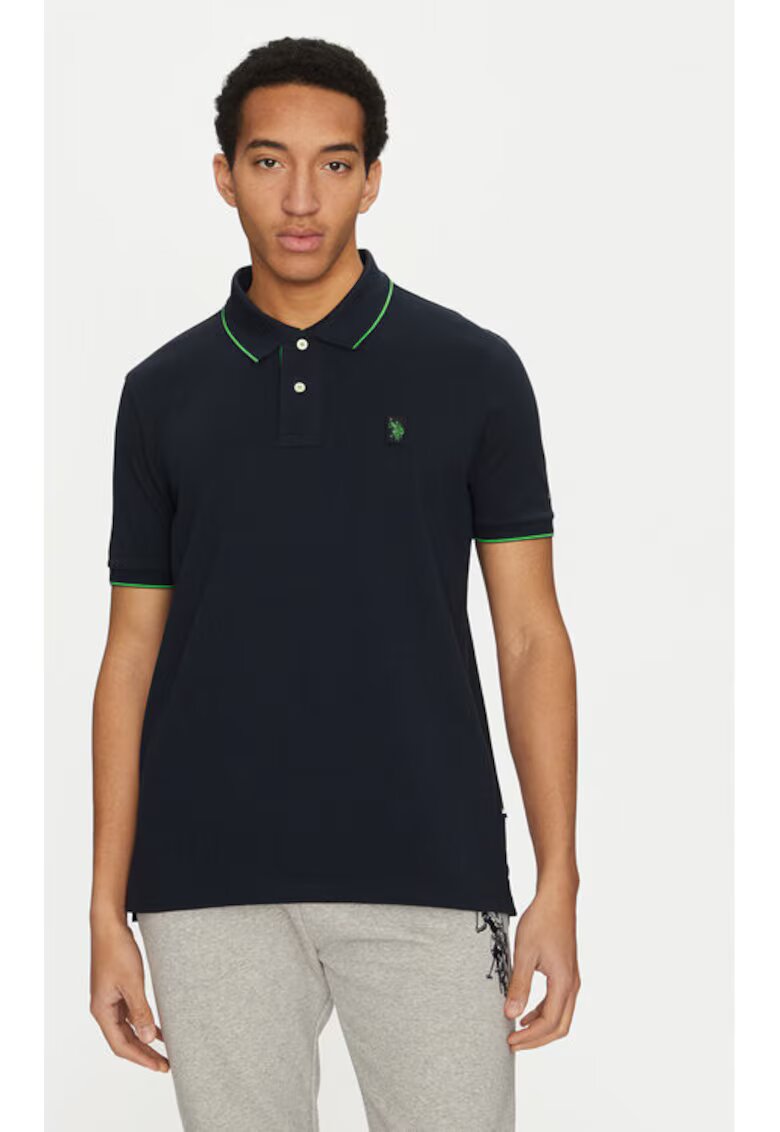 US Polo ASSN Tricou barbati - 305230348 - Bumbac organic - Albastru - Albastru