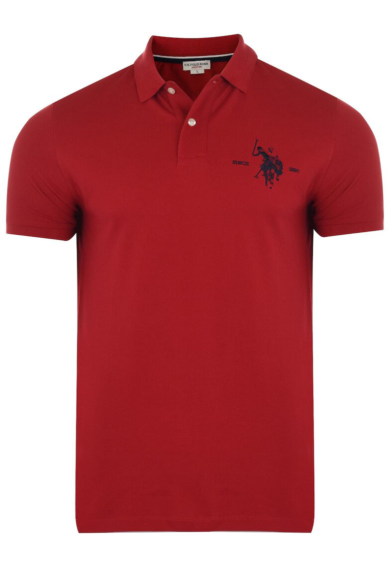 US Polo ASSN Tricou polo barbati Salk - rosu - bumbac - Rosu