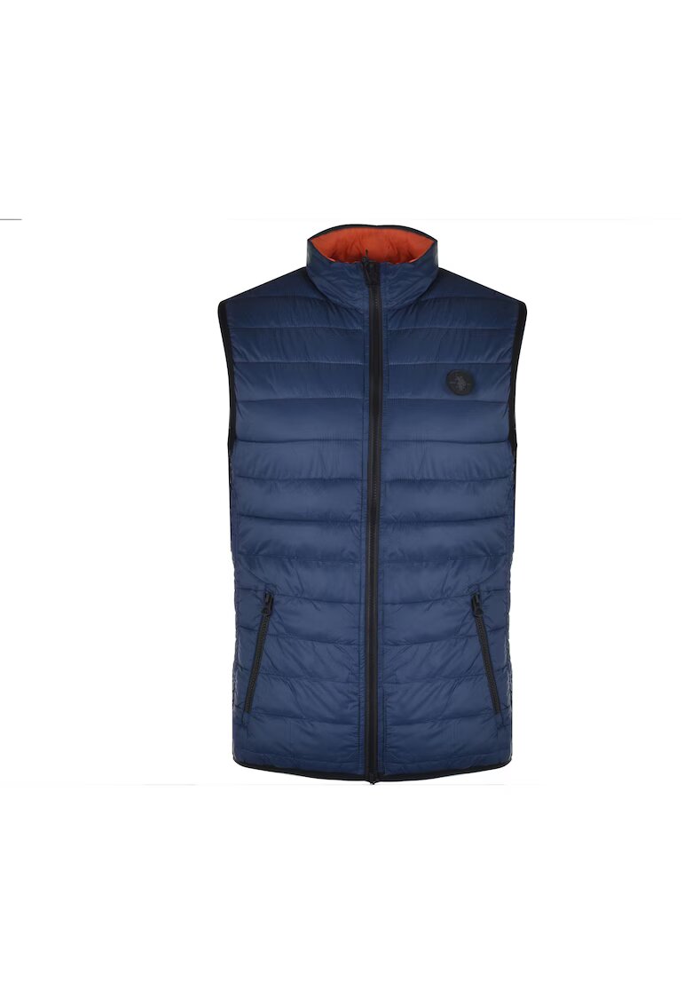 US Polo ASSN Vesta barbati - bleumarin-portocalie - nylon - model reversibil