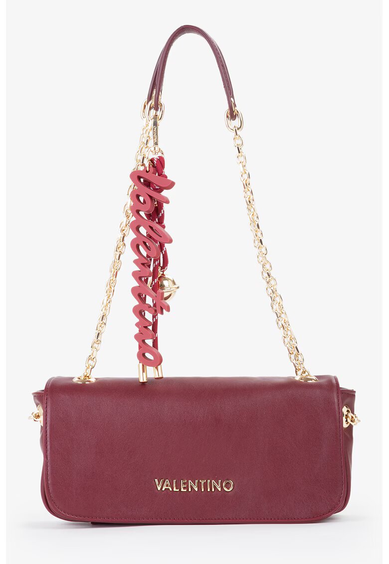 Valentino Bags Geanta crossbody cu accesoriu logo detasabil - Visiniu