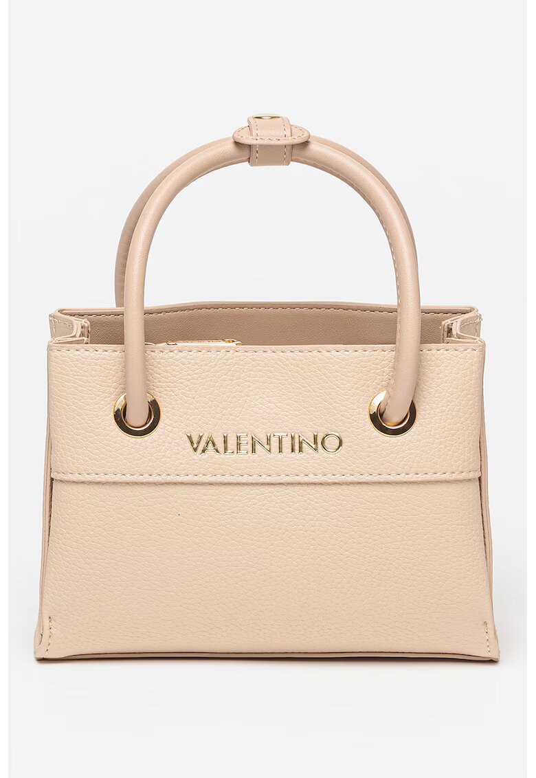 Valentino Bags Geanta de piele ecologica cu maner Alexia - Auriu/Alb murdar