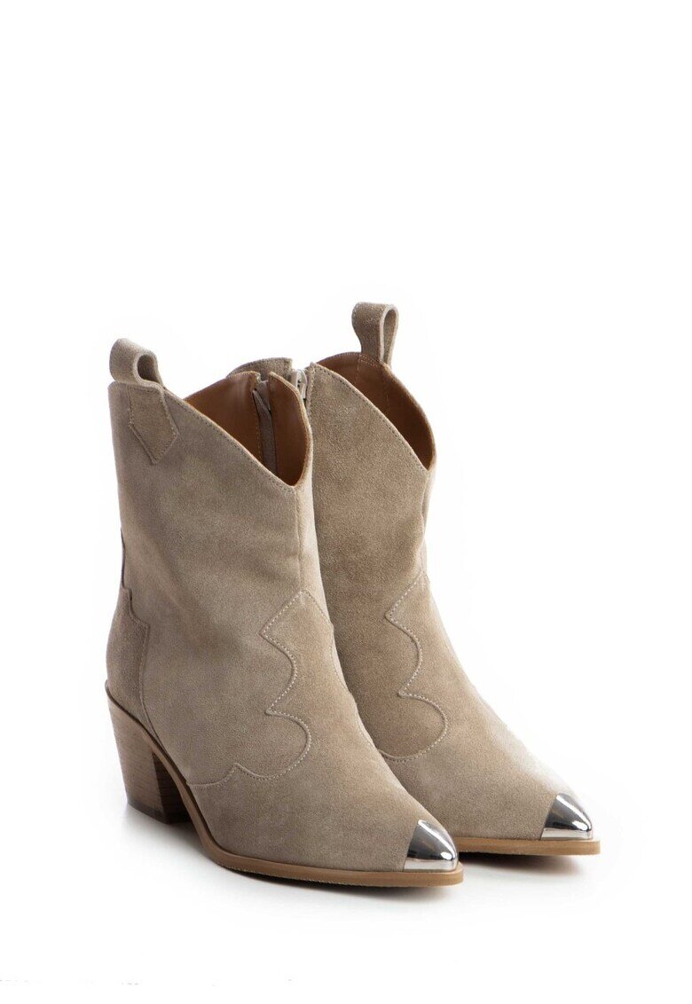Vanilla Ciocate Amber Nude cu Fermoar lateral
