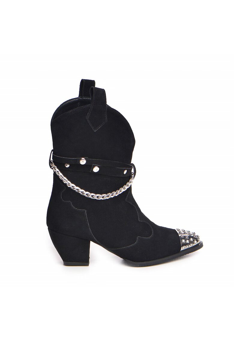 Vanilla Ciocate Caron Piele Intoarsa Neagra Varf mare cu tinte