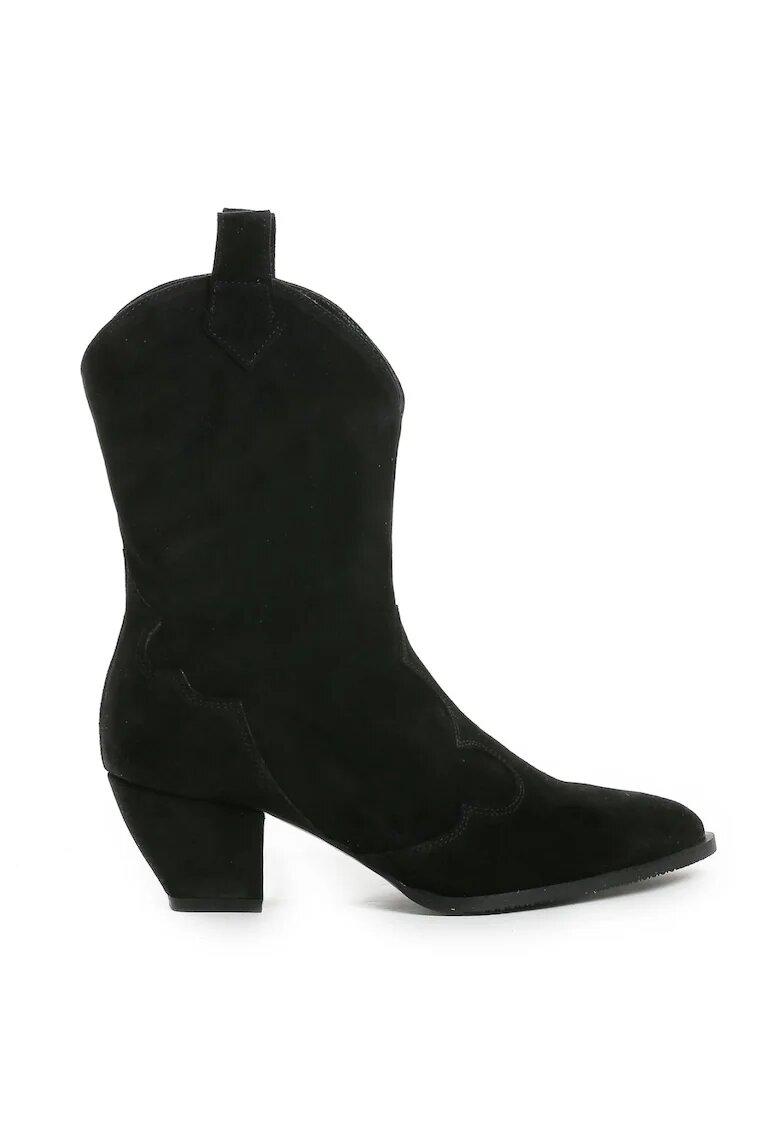 Vanilla Ciocate Novia piele naturala suede neagra