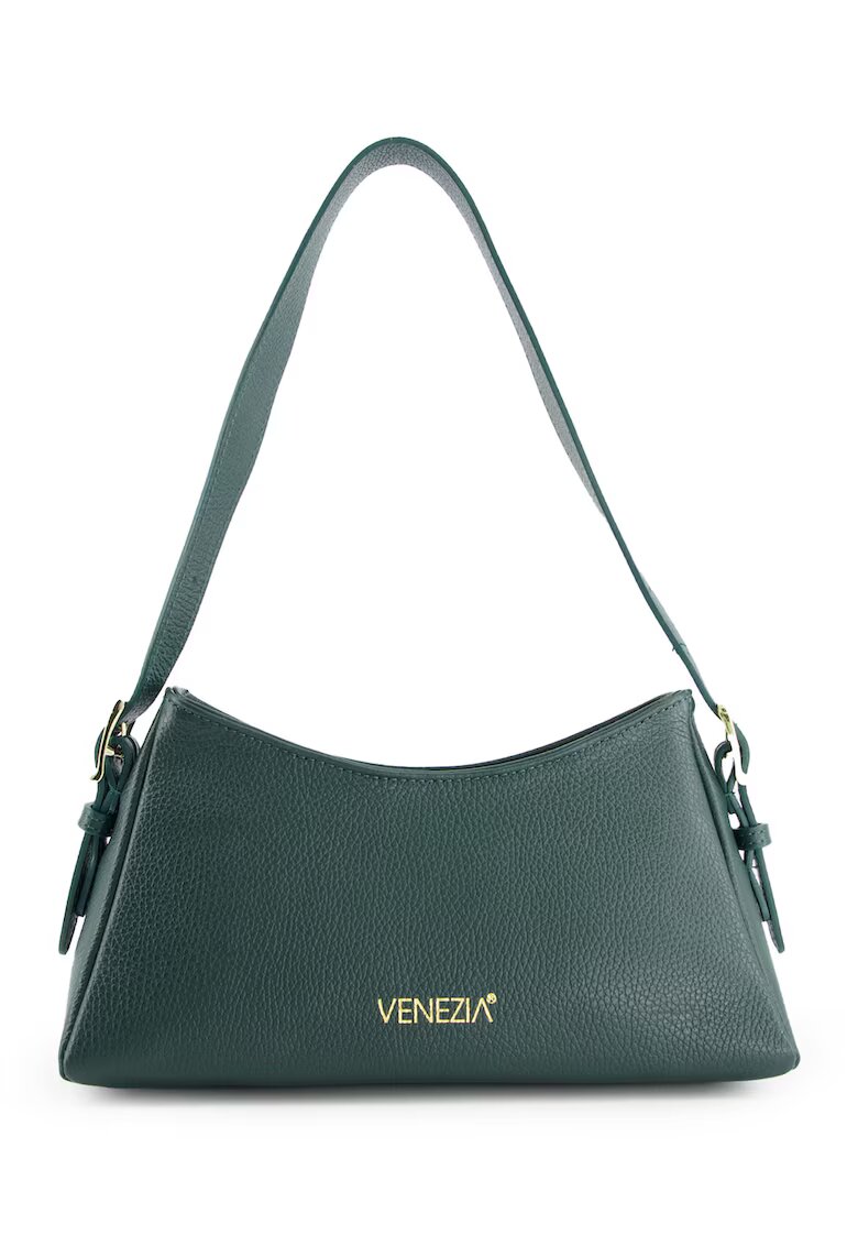 Venezia Geanta de umar din piele naturala - verde - 32x12x17cm - cu curea detasabila
