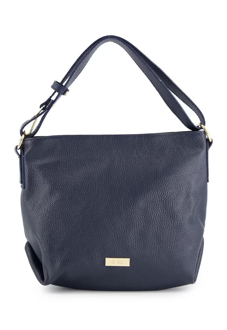 Venezia Geanta de umar - piele naturala - granat - 34x25x13cm - lungime curea 88cm
