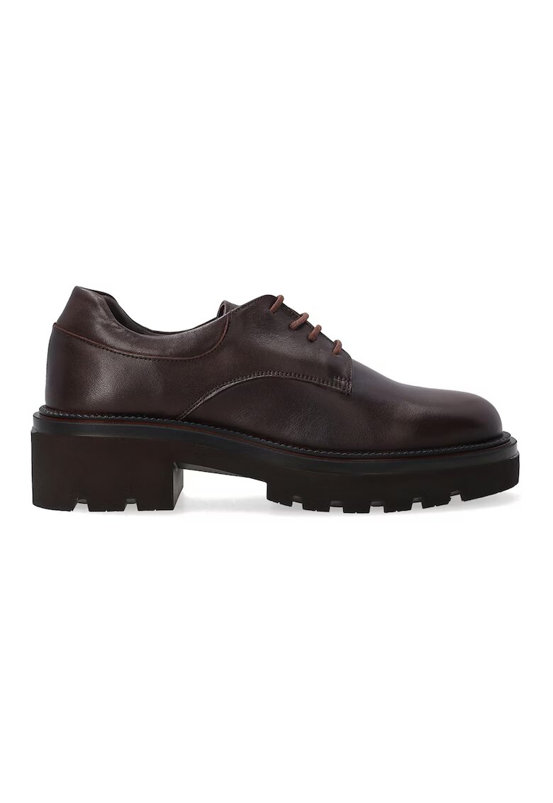Venezia Pantofi casual din piele naturala cu toc masiv