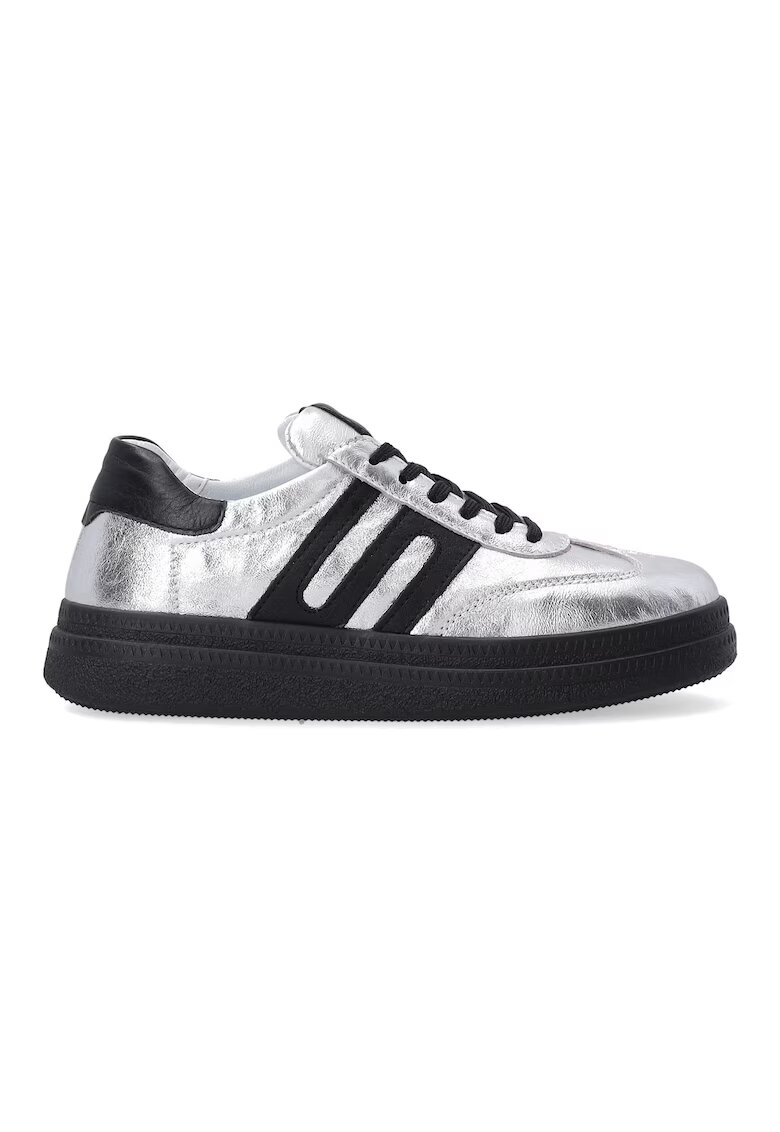 Venezia Pantofi sport din piele naturala cu aspect metalizat