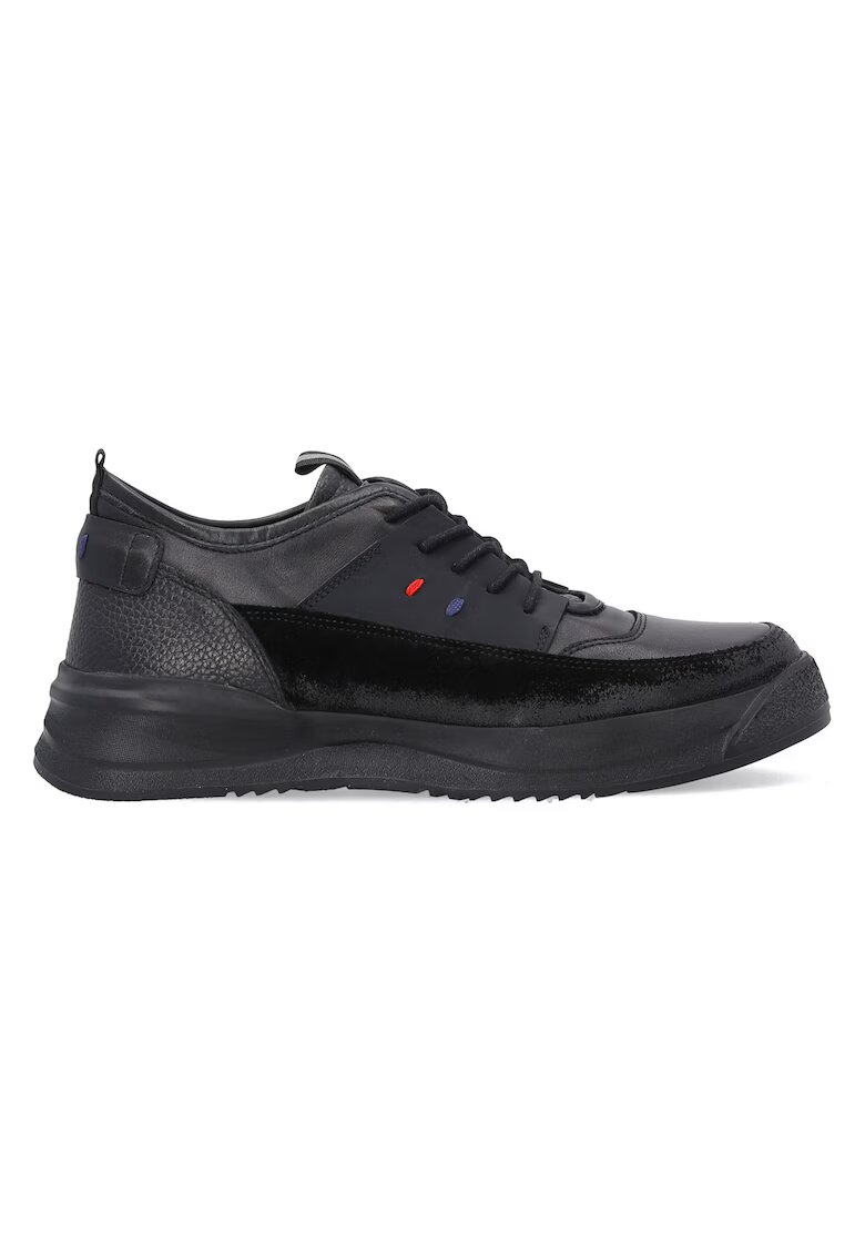 Venezia Pantofi sport din piele naturala cu insertie de piele intoarsa