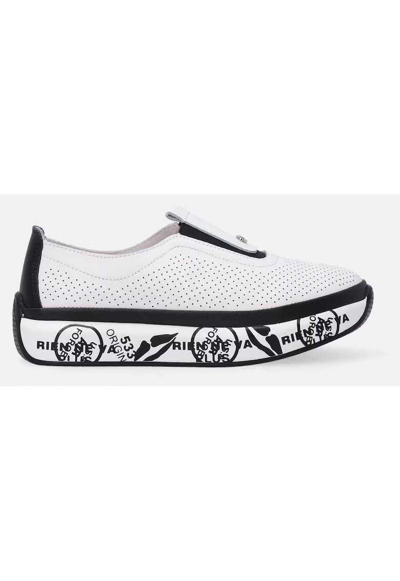 Venezia Pantofi sport slip-on din piele cu design perforat