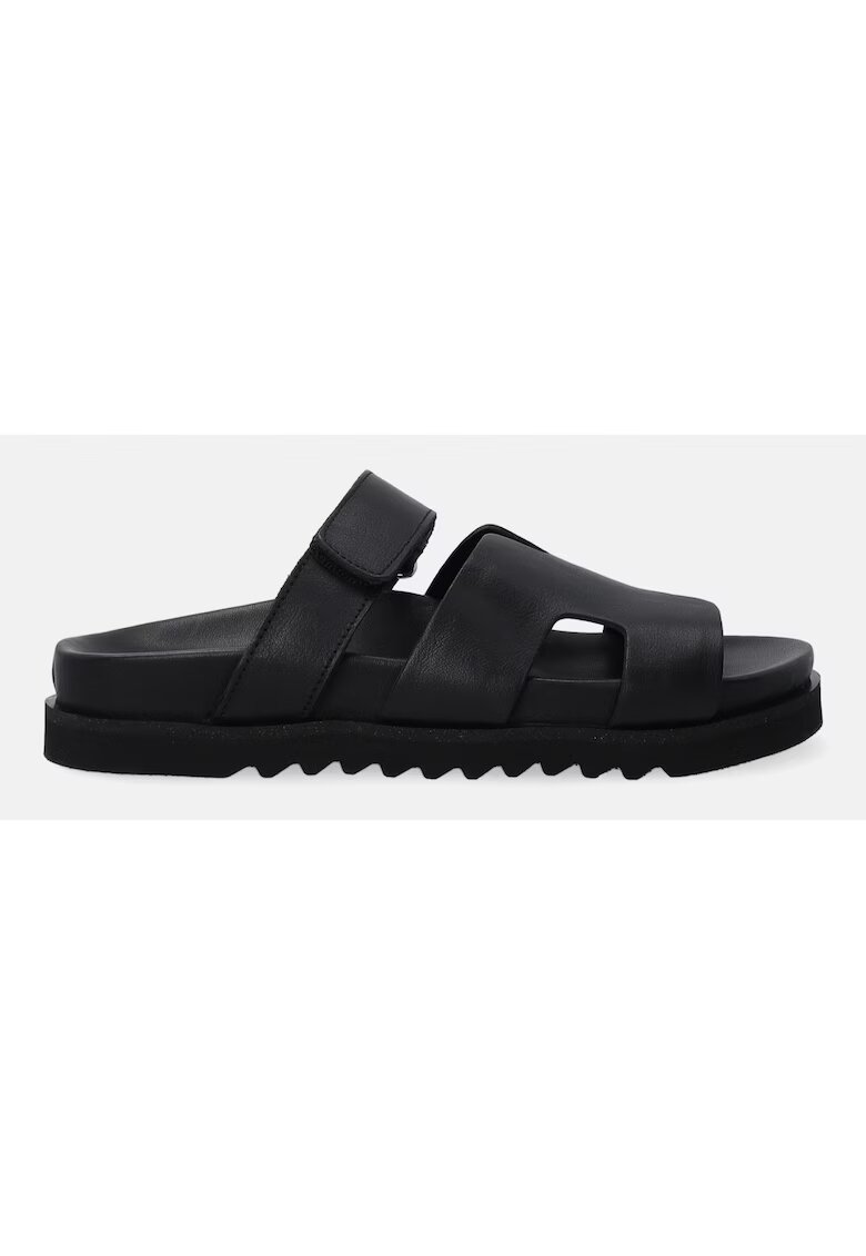 Venezia Papuci cu platforma uni din piele