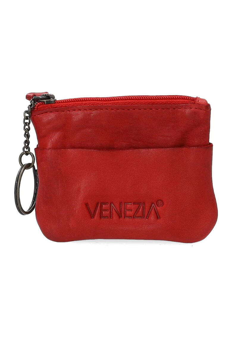Venezia Portofel din piele naturala cu logo