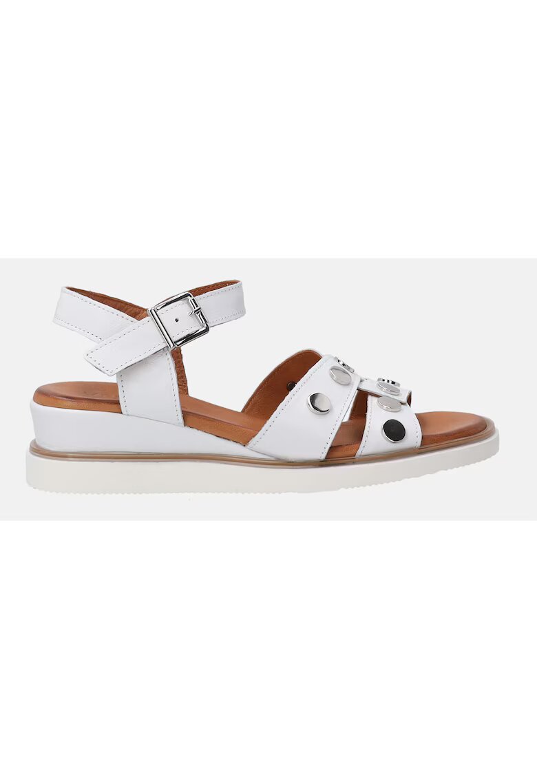 Venezia Sandale uni wedge din piele