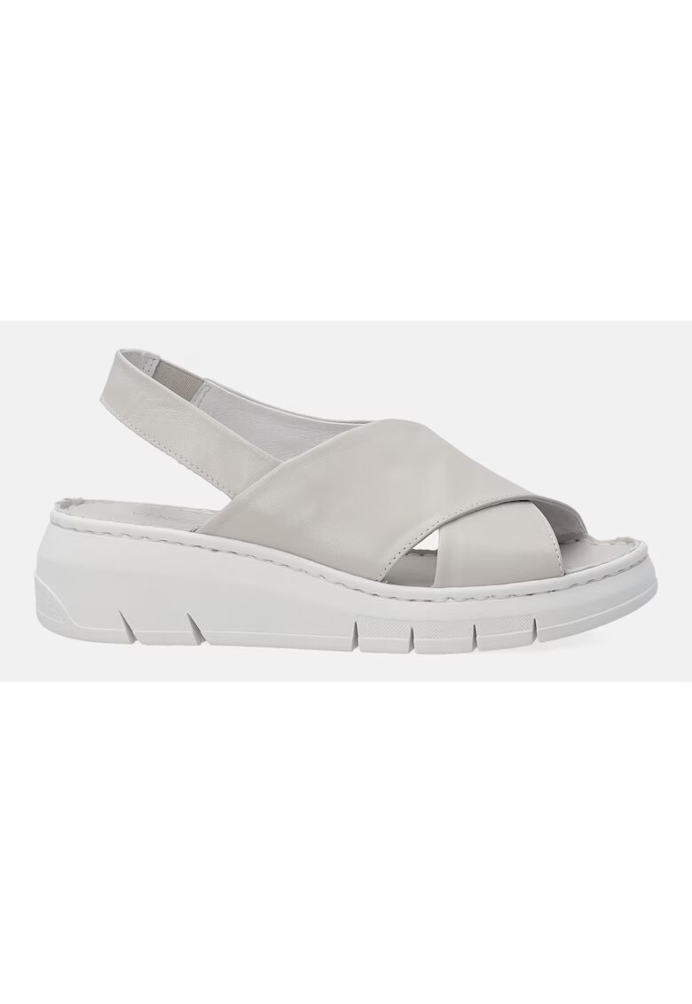 Venezia Sandale wedge din piele