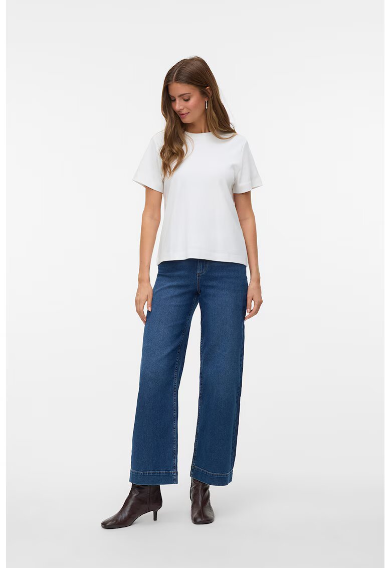 Vero Moda Blugi cu croiala ampla - Albastru inchis