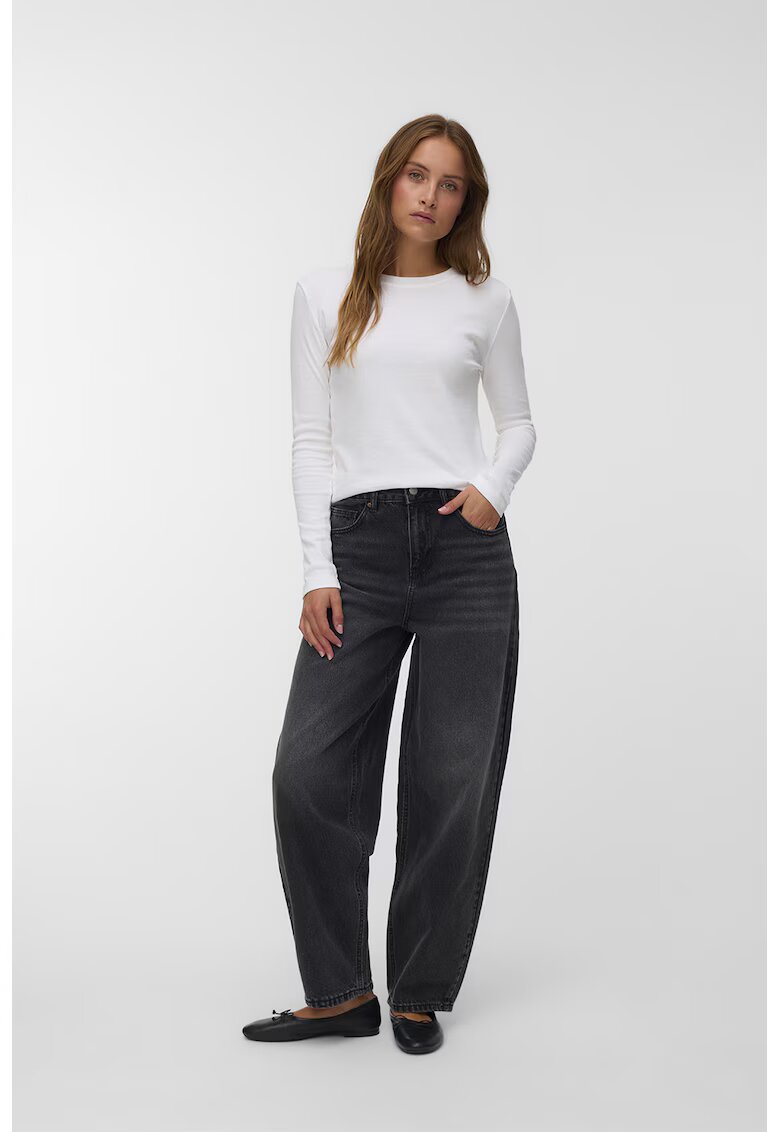 Vero Moda Blugi evazati cu model uni - Negru