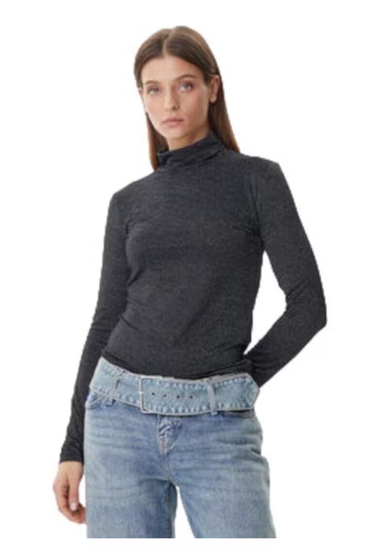 Vero Moda Bluza dama - viscoza/poliester/elastan - gri -