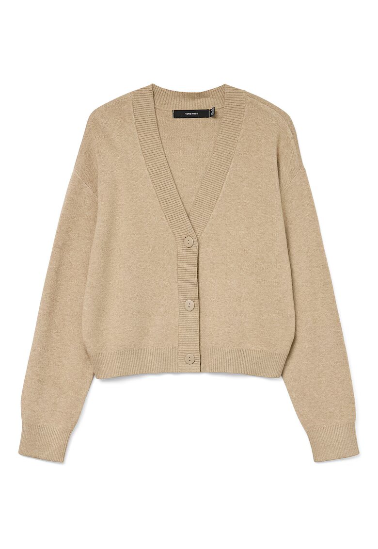 Vero Moda Cardigan bej - 50% viscoza - 28% poliester - 22% nailon - Bej