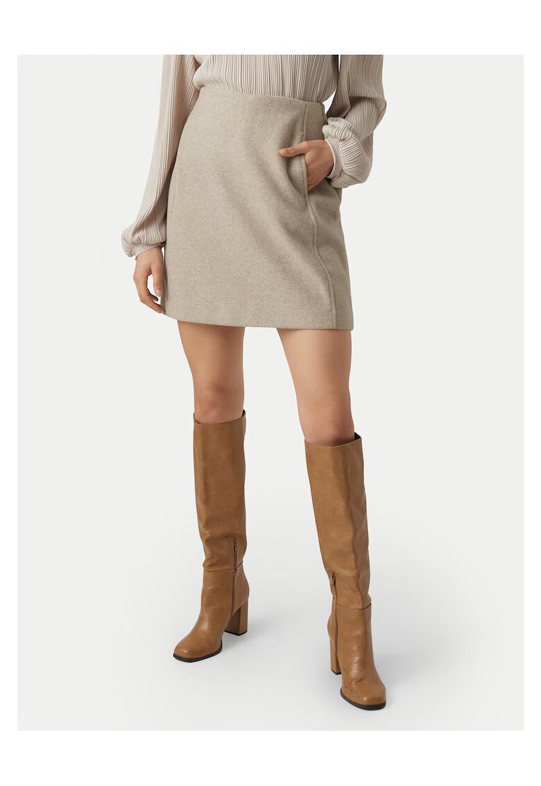 Vero Moda Fusta creion bej - femei