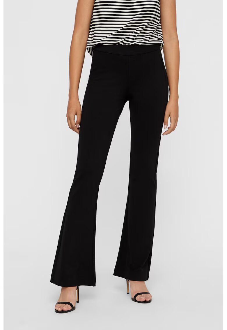 Vero Moda Pantaloni cu talie inalta - Negru